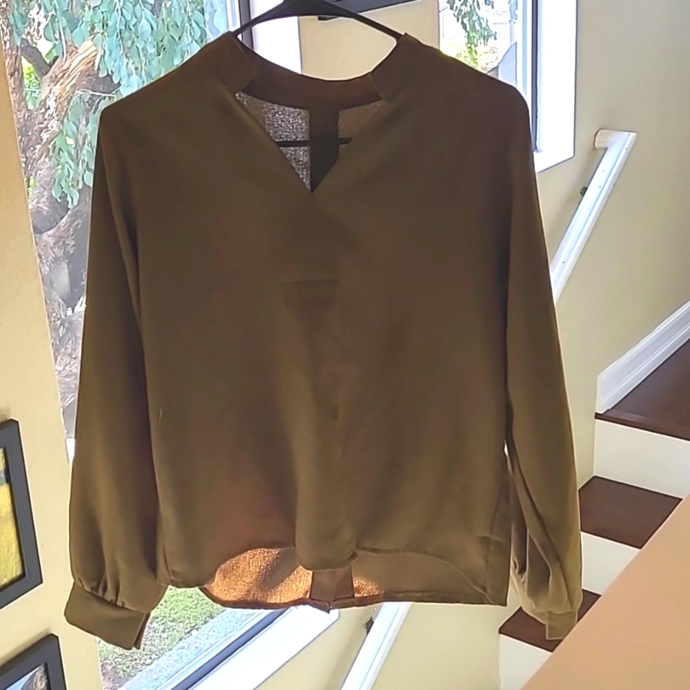 Olive blouse